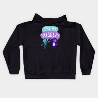 Parks and Rec - Treat Yo' Self with Tom and Donna Kids Hoodie